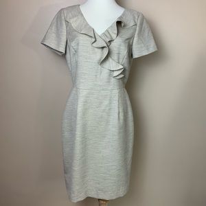 Tahari Arthur S. Levine Ruffle Collar Sheath Dress